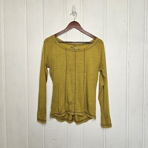 Prana Golden Rod Chrissa Long Sleeve Lightweight Top Small